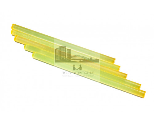 Полиуретан стержень Ф 25 мм ШОР А83 Китай (500 мм, 0.4 кг, жёлтый)