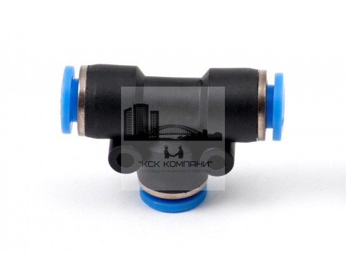 Фитинг пневматический цанговый пластиковый Т-образный PUT 6