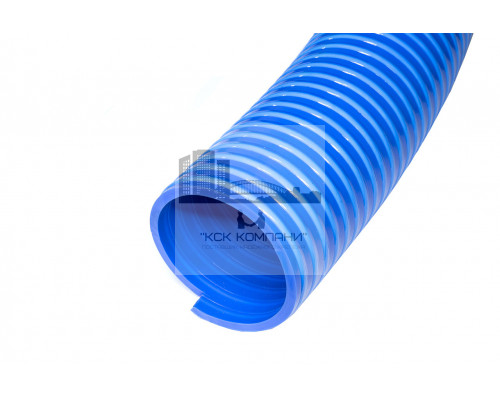 Шланг спиральный НВС Ф 80 мм из ПВХ серия Агро СЕ синий (бухта 10 м)