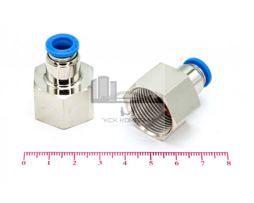 Пневмофитинг цанговый прямой с внутренней резьбой PCF 8-М22х1.5