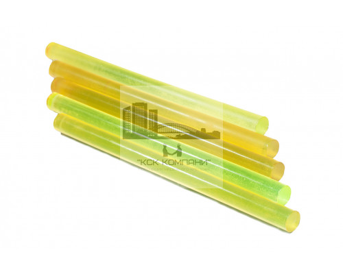 Полиуретан стержень Ф 30 мм ШОР А83 Китай (500 мм, 0.5 кг, жёлтый)
