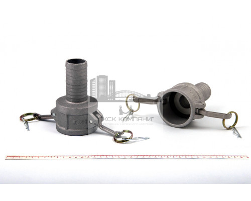 Камлок переходной алюм. С-2015 (МАМА 50мм + штуцер 38мм) 2 х 1 1/2
