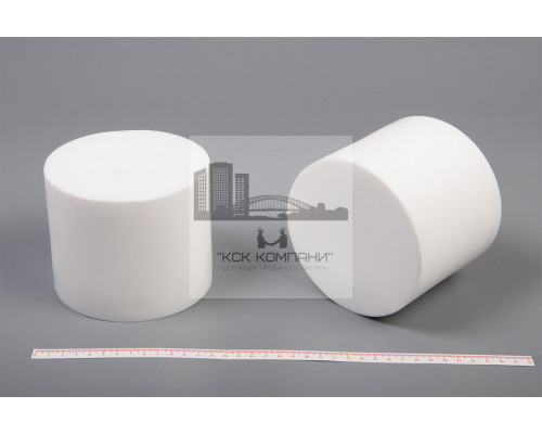 Фторопласт Ф-4 стержень Ф130 мм (~105 мм) пресс.