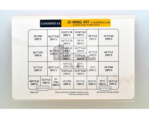 Набор колец резиновых уплотнительных O-Ring NBR90 CATERPILLAR 510шт