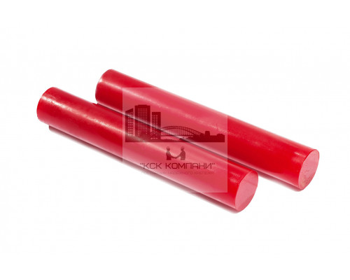 Полиуретан стержень Ф 65 мм (400 мм, 1.7 кг, красный, ШОР А85) Россия