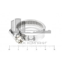 Хомут червячный 20-32/9 нерж. W2 (AISI 430)