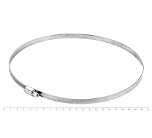 Хомут червячный 200-220/9 нерж. W2 (AISI 430)