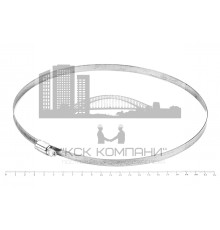 Хомут червячный 200-220/9 нерж. W2 (AISI 430)