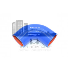 Патрубок силиконовый угловой Ф 63 мм L 100х100 мм, 90 град.