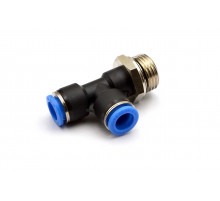 Пневмофитинг цанговый Т-образный с наружной резьбой PST 10-G04 (R1/2")