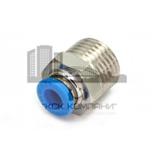 Пневмофитинг цанговый прямой с наружной резьбой PC 6-М16х1.5