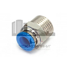 Пневмофитинг цанговый прямой с наружной резьбой PC 8-М16х1.5