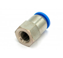 Пневмофитинг цанговый прямой с внутренней резьбой PCF 12-М12х1.5