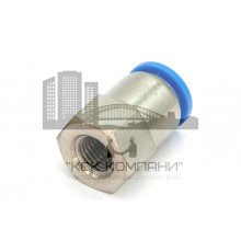 Пневмофитинг цанговый прямой с внутренней резьбой PCF 12-М12х1.5