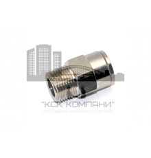 Пневмофитинг латунный прямой с наружной резьбой NPCT 12-03 (R3/8")