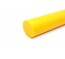 Полиуретан стержень Ф 50 мм ШОР А95 Китай (500 мм, 1.3 кг, жёлтый)