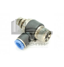 Регулятор расхода воздуха L-образный с наружной резьбой NSC 10-04 (R1/2")