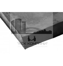 Техпластина резиновая на отвал (скребок) 500х250х40 мм (полимерный трос 6 мм)