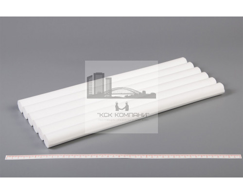 Фторопласт Ф-4 стержень Ф 25 мм (~400 мм) пресс.