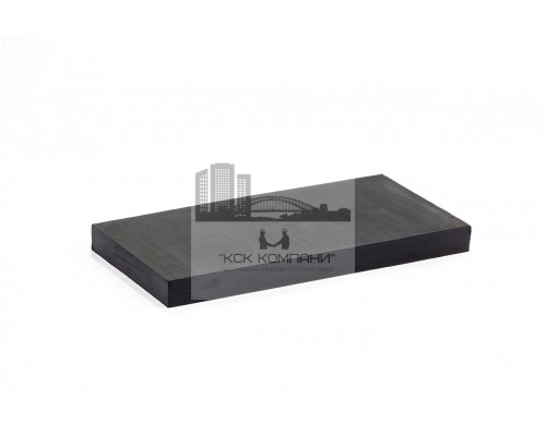 Техпластина резиновая на отвал (скребок) 500х250х40 мм (полимерный трос 6 мм)