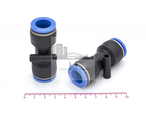 Фитинг пневматический цанговый пластиковый прямой PUC 15