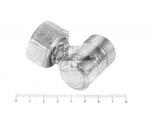 Штуцер для РВД угловой 32/32 М 27х1.5 - гайка 27х1.5