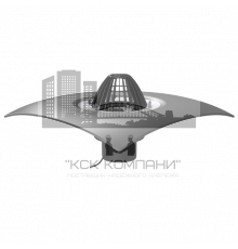 Кровельная воронка обогреваемая с обжимным фланцем, комплектуется листвоуловителем и ПВХ фартуком