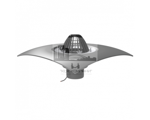Кровельная воронка обогреваемая с обжимным фланцем, комплектуется листвоуловителем и ПВХ фартуком