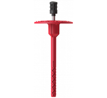 Полимерный тарельчатый дюбеляель и забивной распорный элемент с высокоэффективной термоизоляционной головкой