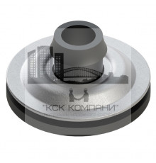 Стальной тарельчатый элемент для крепления светопрозрачных профилированных листов к несущим конструкциям комплектуется уплотнителем