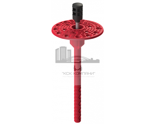 Полимерный тарельчатый дюбель и забивной распорный элемент с высокоэффективной термоизоляционной головкой