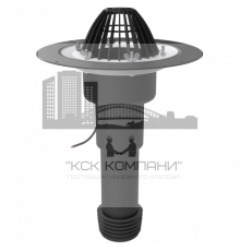 Воронка ремонтная обогреваемая, используется для непосредственного монтажа со стальными, чугунными или пластиковыми трубами диаметром 110