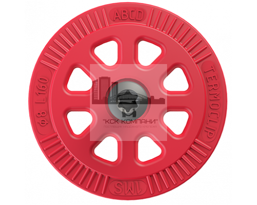 Полимерный тарельчатый дюбель с вкручиваемым распорным элементом и термоизоляционной головкой