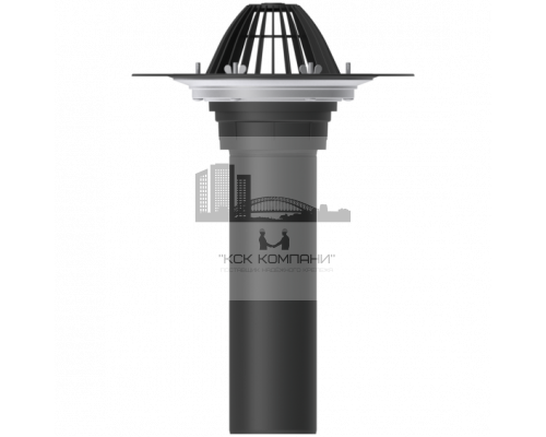 Кровельная воронка с обжимным фланцем, комплектуется листвоуловителем