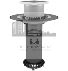 Надставной элемент с обжимным фланцем, дренажным фланцем типа Д1 и трапом с дренажным фланцем типа Д2