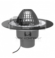 Кровельная воронка обогреваемая, с обжимным фланцем