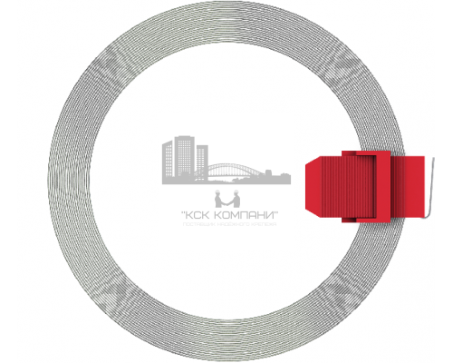 Металлическая перфорированная лента для крепления систем неизолированных проходок, систем водоснабжения и отопления через ограждающие к