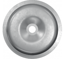 Стальной тарельчатый элемент для механической фиксации рулонных гидроизоляционных материалов к несущим и ограждающим основаниям