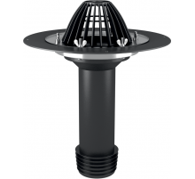 Воронка ремонтная с листвоуловителем, обжимным фланцем и уплотнительной манжетой