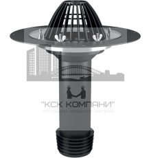 Воронка ремонтная с листвоуловителем, обжимным фланцем и уплотнительной манжетой