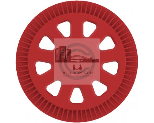 Тарельчатый полимерный дюбель без распорго элемента для крепления дренажного полотна к плоскости стены