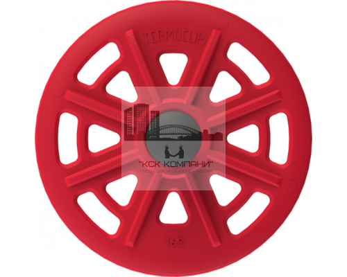 Полимерный тарельчатый дюбель с рёбрами ограничения глубины и  забивным полиамидным распорным элементом