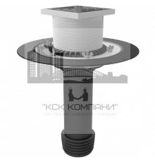 Воронка ремонтная, используется для непосредственного монтажа со стальными, чугунными или пластиковыми трубами диаметром 110 мм, комплекту
