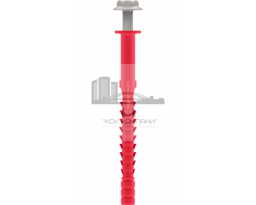 Высоко прочный фасадный полимерный анкер с удлиненным 120мм дюбелем, с двузонной распорной частью, якорного и гарпунного типа.