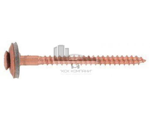 Art. 9067 A2-Cu 4,5X100 Z Шуруп c полупотайной головкой и EPDM-шайбой 15 мм