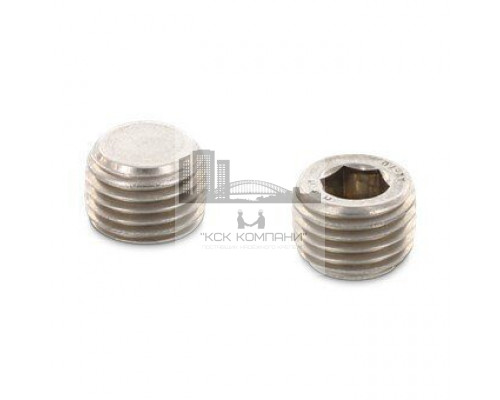 Пробка резьбовая коническая DIN 906 A4 с метрической резьбой и шестигранным углублением, M24x1.5 мм