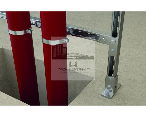 Трубный хомут  FRSN TRIPLE с тройной соединительной гайкой без звукоизоляции ОЦ, M8/M10/1/2 83-91 мм (3)