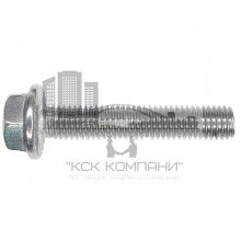 Болт с фланцем и насечками DIN 6921 A2 полная резьба нержавеющий, М6х25 мм