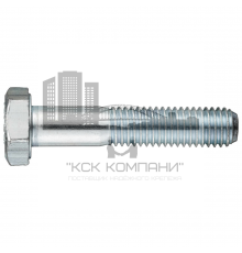 Болт шестигранный DIN 931 5.8 с неполной резьбой, M6x30 мм (кг)