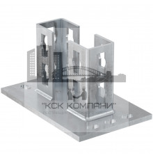 Фланец седельный fischer PSF 124 для монтажных шин FUS ОЦ, 42x108x210x4 мм